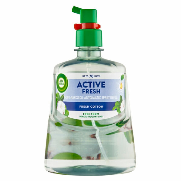 AIR WICK Active Fresh Náplň na vodní bázi do automatického difuzéru Svěží bavlna 228 ml porovnat ceny