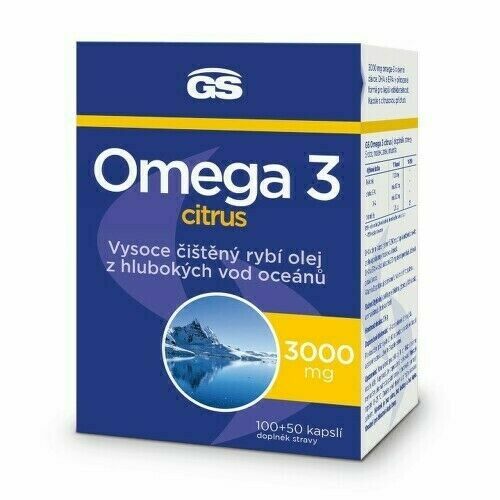 GS Omega 3 Citrus cps.100+50 porovnat ceny