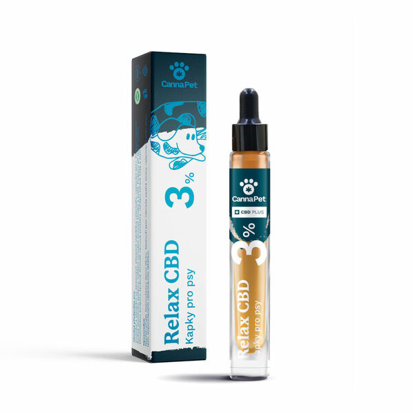 CannaPet CBD kapky 3% Relax pro psy 7 ml porovnat ceny