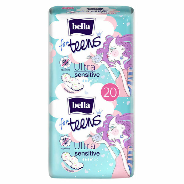 BELLA For Teens Ultra Sensitive Hygienické vložky s křidélky 20 ks porovnat ceny