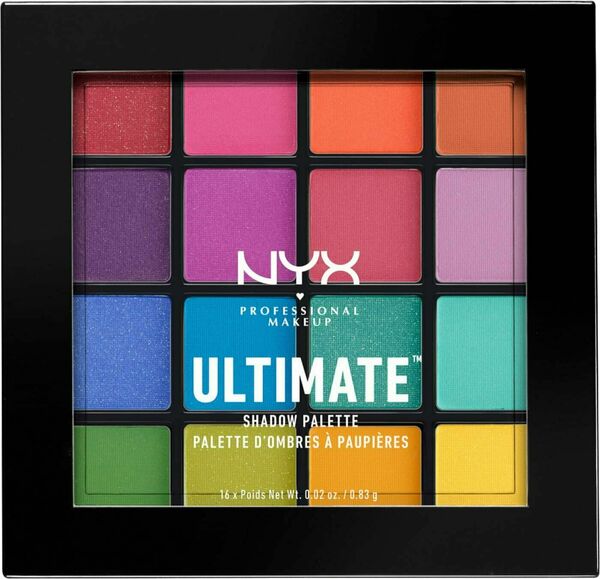 NYX Professional Makeup Ultimate Shadow Paletka 16 očních stínů - Brights 13,28g porovnat ceny