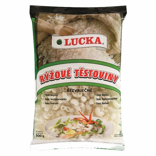 LUCKA Těstoviny rýžové kolínka 300 g porovnat ceny
