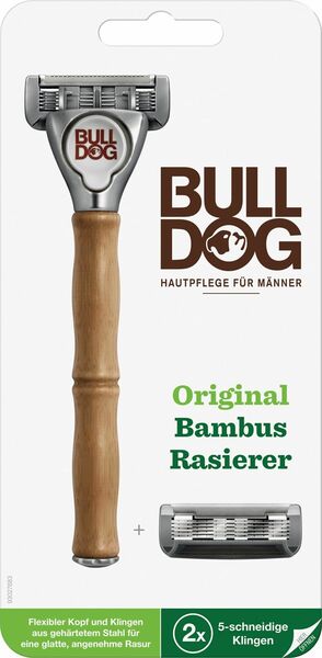 Bulldog Skincare, Bulldog Original Bamboo - strojek + 2 náhradní hlavice porovnat ceny