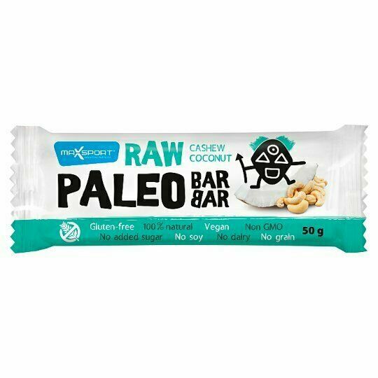 MaxSport RAW PALEO BAR kešu/kokos 50g porovnat ceny