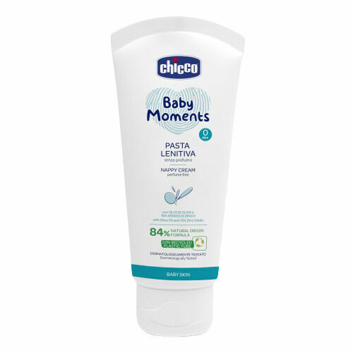 CHICCO Krém na dětský zadeček zklidňující bez parfemace Baby Moments 84 % přírodních složek 100ml porovnat ceny