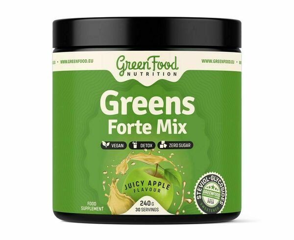GreenFood Nutrition Greens Forte Mix juicy apple 240 g porovnat ceny