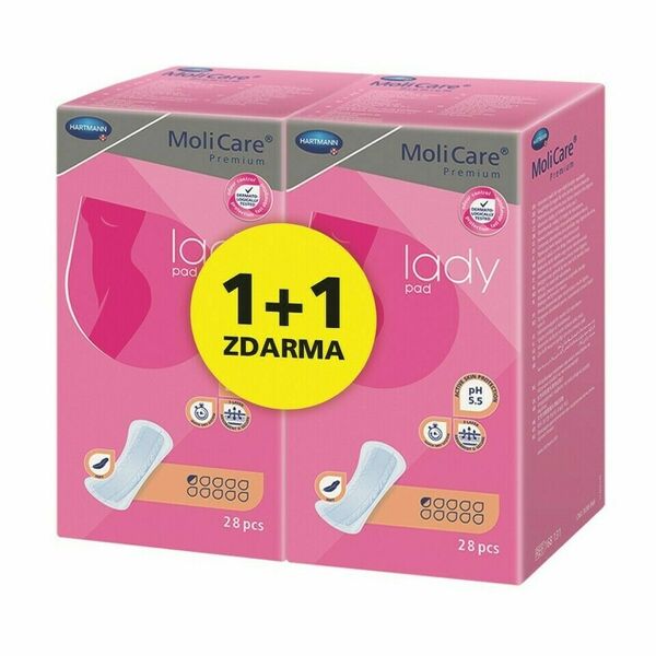 MoliCare Lady 0,5 kapky inkontinenční vložky 2x28 ks porovnat ceny