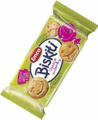 EMCO Biskiti ovesné sušenky oříšek a med 60g porovnat ceny