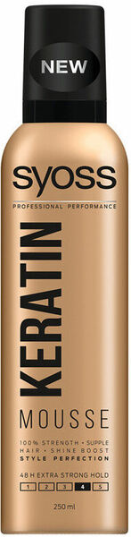 Syoss Keratin Style Perfection Pěnové tužidlo extra silná fixace 250ml porovnat ceny