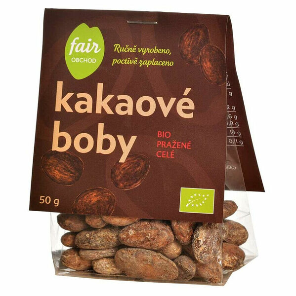 FAIROBCHOD Pražené kakaové boby z Dominikánské republiky BIO 50 g porovnat ceny