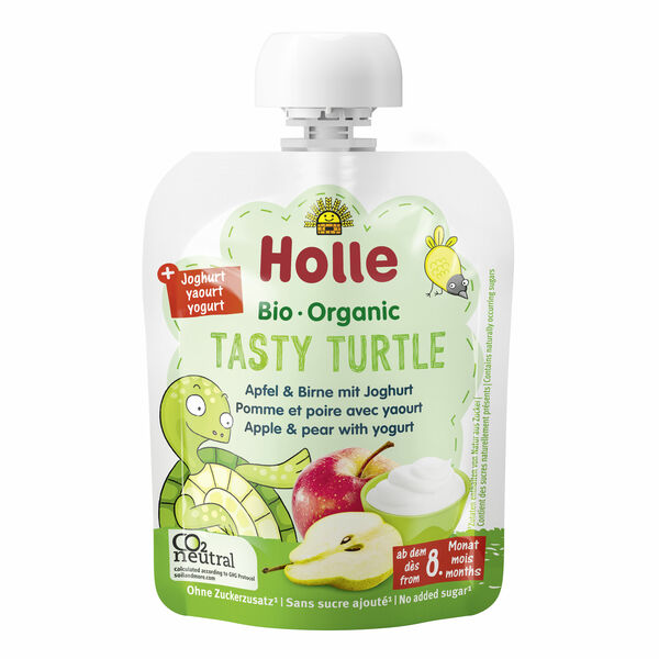 Holle Tasty Turtle - bio dětské ovocné pyré s jogurtem 85 g porovnat ceny