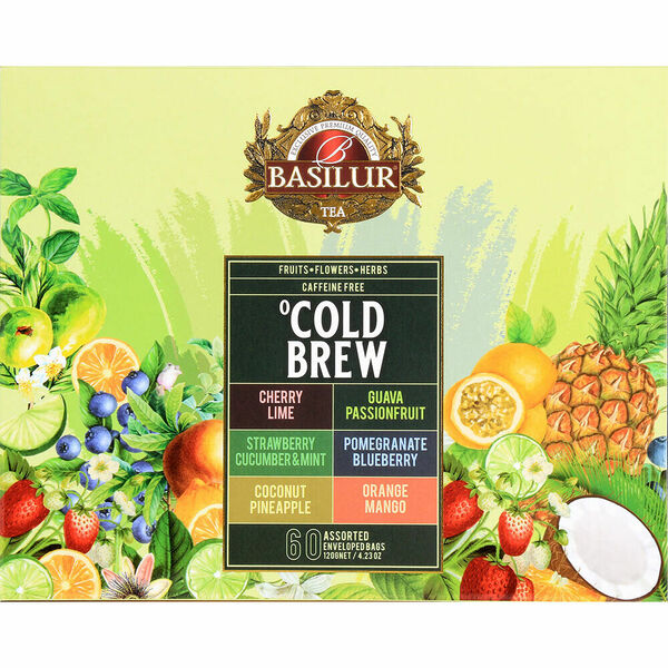 BASILUR Cold Brew Assorted směs ovocných čajů 60 sáčků porovnat ceny
