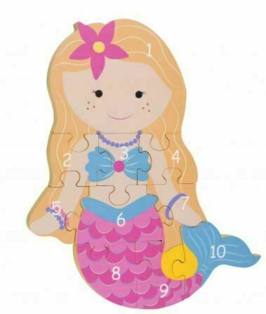 Orange Tree Toys Puzzle čísla Mořská panna porovnat ceny