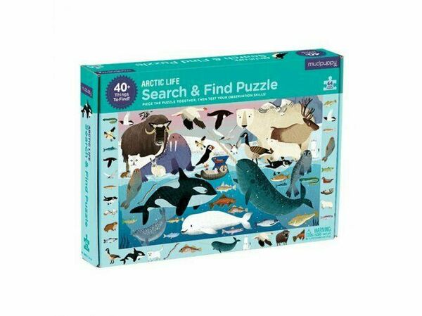 Mudpuppy Puzzle hledej a najdi, Arktický život 64ks porovnat ceny