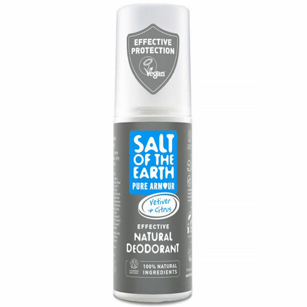 SALT OF THE EARTH Přírodní minerální deodorant spray Pure Armour Vetiver & Citrus pro muže 100 ml porovnat ceny