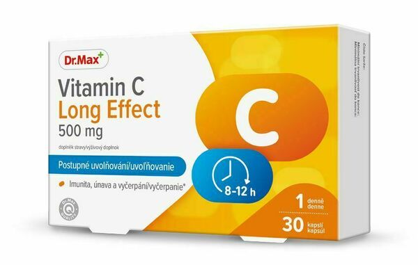 Dr.Max Vitamin C Long Effect 500 mg 30 kapslí porovnat ceny