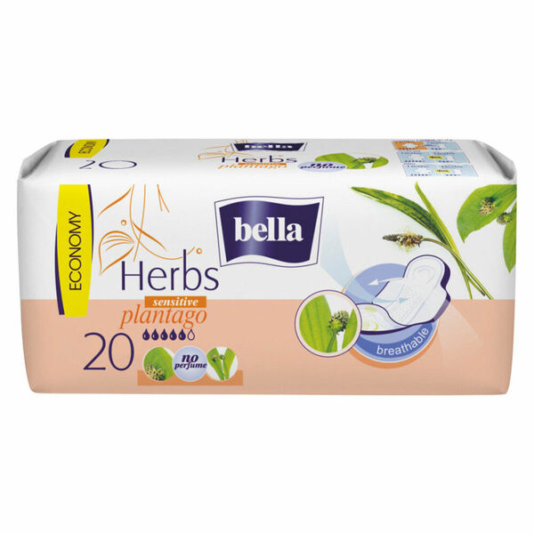 BELLA Herbs Plantago Hygienické vložky s křidélky 20 ks porovnat ceny