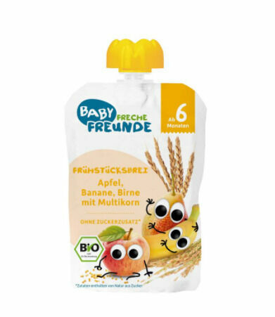 Freche Freunde BIO Kapsička Jablko, banán, hruška & cereálie 100g porovnat ceny