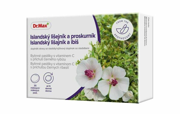 Dr.Max Islandský lišejník a proskurník bylinné pastilky 30 pastilek porovnání ceny