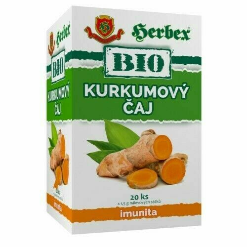 Herbex Bio Kurkumový čaj N.s.20x1.5g porovnat ceny