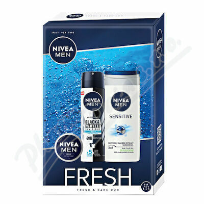 NIVEA set muži deo B&W Fresh+SG Sens+MEN Krém 30ml porovnat ceny