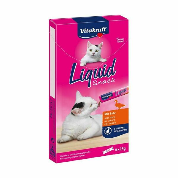 Vitakraft Liquid Snack kachna a betaglukan 6x15 g porovnat ceny