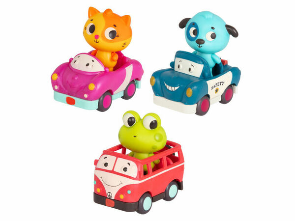 B-Toys Svítící autíčka se zvuky 3 ks porovnat ceny