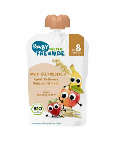 Freche Freunde BIO Kapsička Jablko, banán, jahoda & oves 100g porovnat ceny