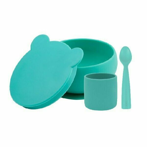 Minikoioi Set na stolování BLW1 Aqua Green 3 ks porovnat ceny