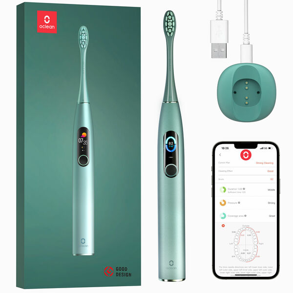 Oclean X Pro sonický kartáček Mist Green, zelený porovnat ceny