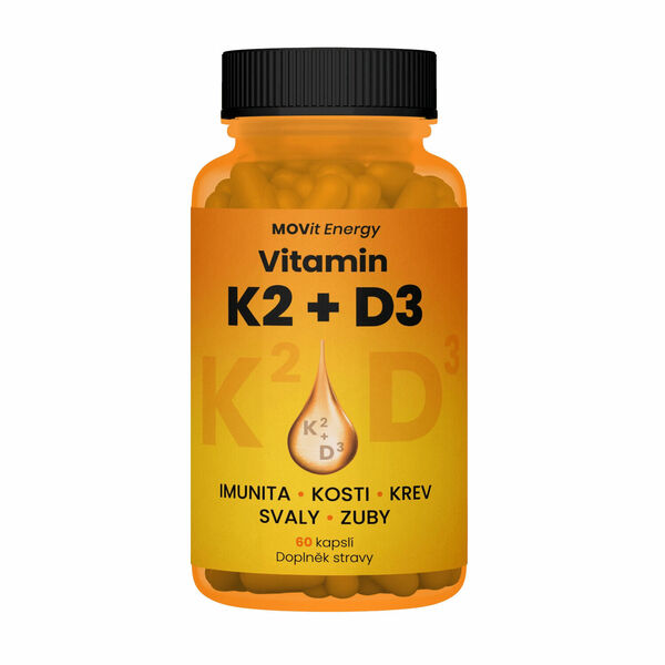II. jakost MOVit Energy Vitamin K2 120 μg + D3 1000 I.U. 25 μg 60 kapslí porovnat ceny
