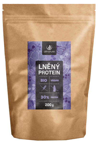 Allnature Lněný protein 30% BIO 200g porovnat ceny