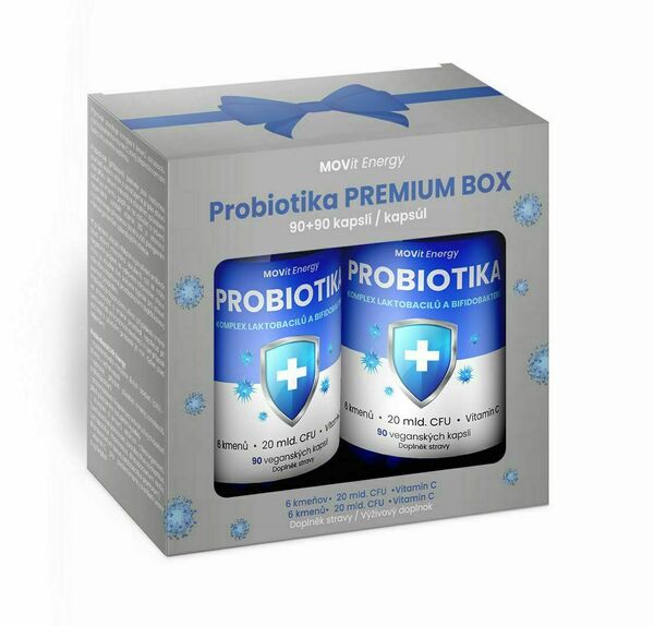 MOVit Energy Probiotika PREMIUM Box 90+90 kapslí porovnat ceny
