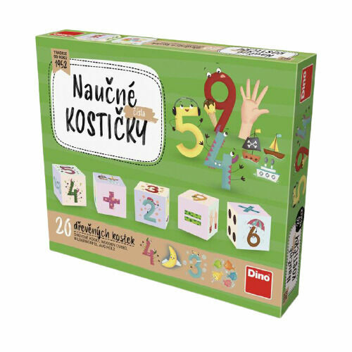 Dino Dřevěné kostky Čísla 20ks porovnat ceny