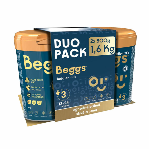 BEGGS 3 batolecí mléko 2 x 800 g porovnat ceny
