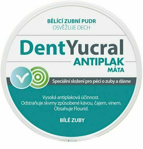 DentYucral Zubní pudr Antiplak máta 50 g porovnat ceny