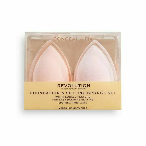 Revolution Conceal & Fix Setting Set houbička na makeup 2 ks porovnat ceny