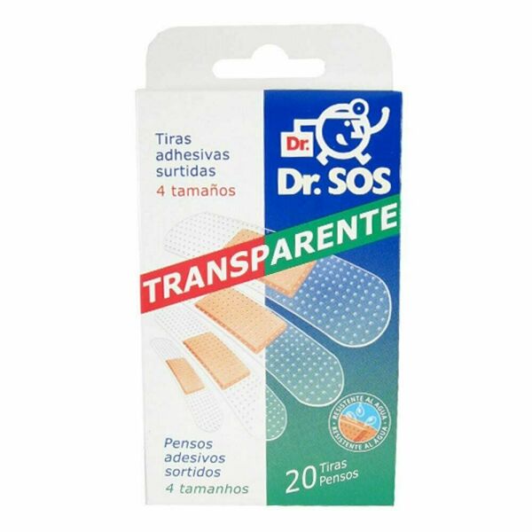 DR.SOS Transparentní voděodolné elastické náplasti mix 20ks porovnat ceny