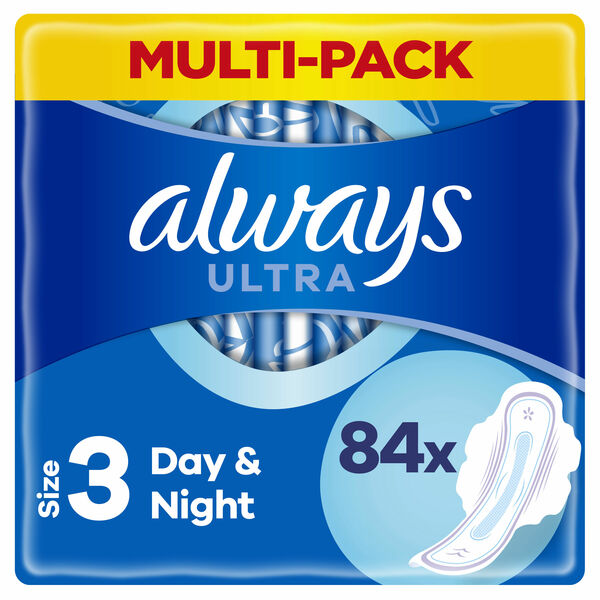 Always Ultra Hygienické Vložky Day & Night (V3) S Křidélky 84 ks porovnat ceny