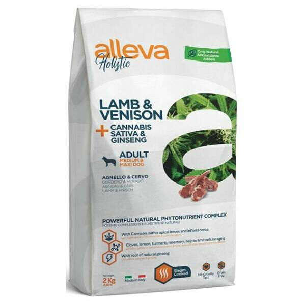 ALLEVA Holistic Adult Medium/Maxi Lamb&Venison granule pro psy 2 kg porovnat ceny