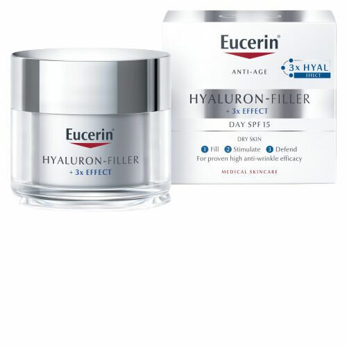 Eucerin Hyaluron-Filler+3xEffect denní suchá 50ml porovnat ceny