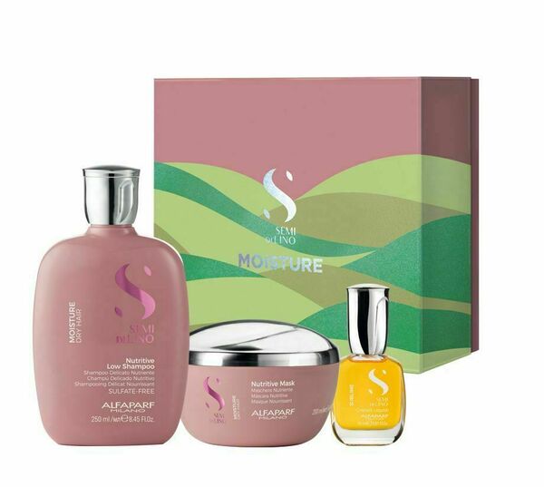 Alfaparf Milano Semi di Lino Moisture dárkový set pro suché vlasy porovnat ceny