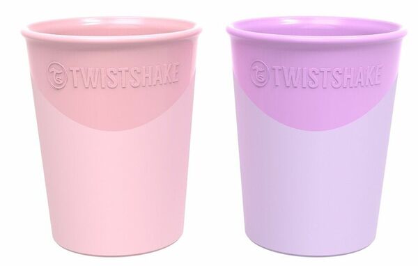 Twistshake  Kelímek 2x 170ml 6+m Pastelově růžová a fialová porovnat ceny