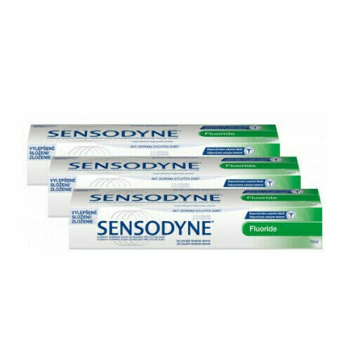 Sensodyne Fluoride zubní pasta 75ml 3ks porovnat ceny