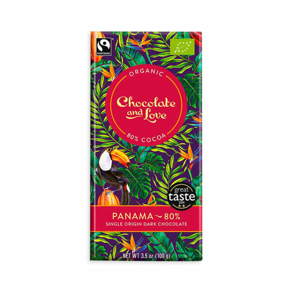 Chocolate and Love Panama 80 %, BIO čokoláda 80g porovnat ceny
