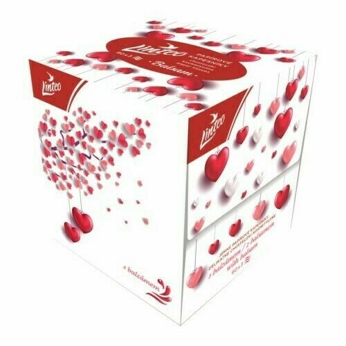 Papírové kapesníky Linteo BOX 3vrst. 60ks LOVE porovnat ceny