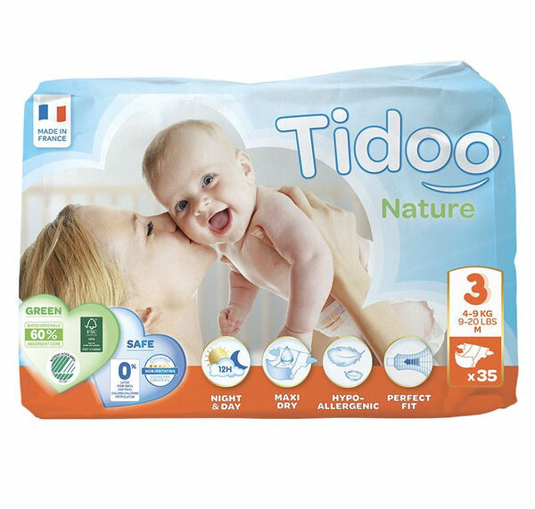 Tidoo 3 Midi 4-9 kg dětské plenky 35 ks porovnat ceny