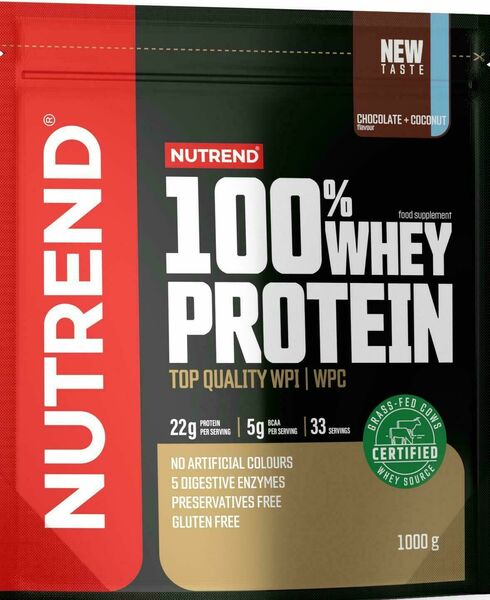 Nutrend 100% Whey Protein čokoláda/kokos 1000g porovnat ceny