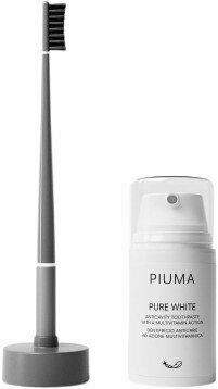 Piuma SMILE BOX zubní kartáček se zubní pastou, soft šedý 75 ml porovnat ceny