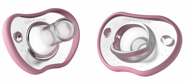 Nanobébé Flexy dudlík - růžová 0-3m, 2 ks porovnat ceny